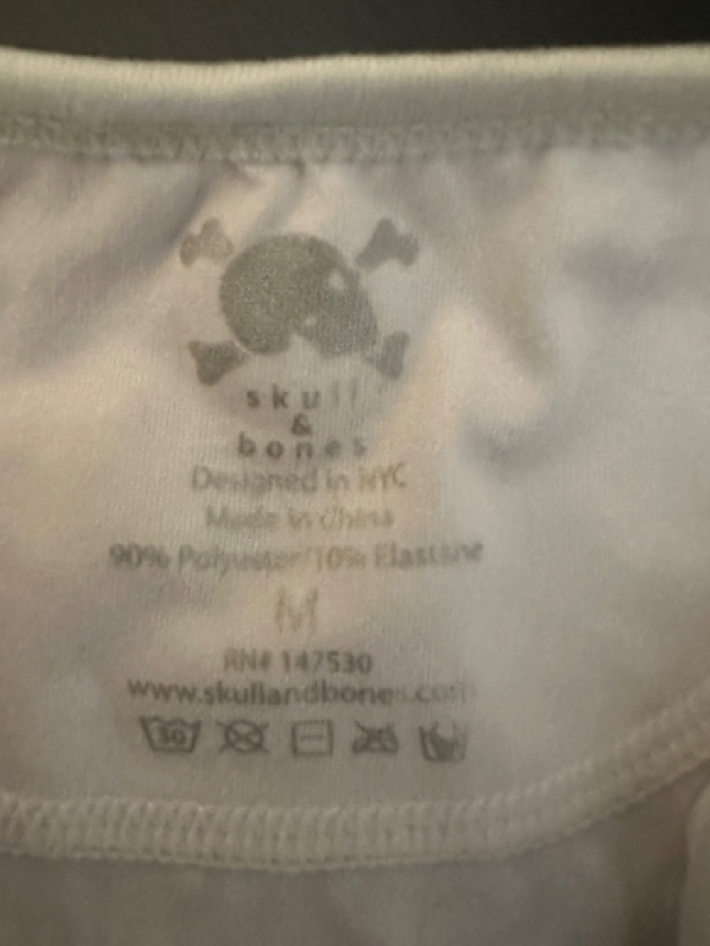 Skull & Bones Tank Top Medium New with tags MSRP $48 90% polyester/10% elastane - Picture 5 of 5